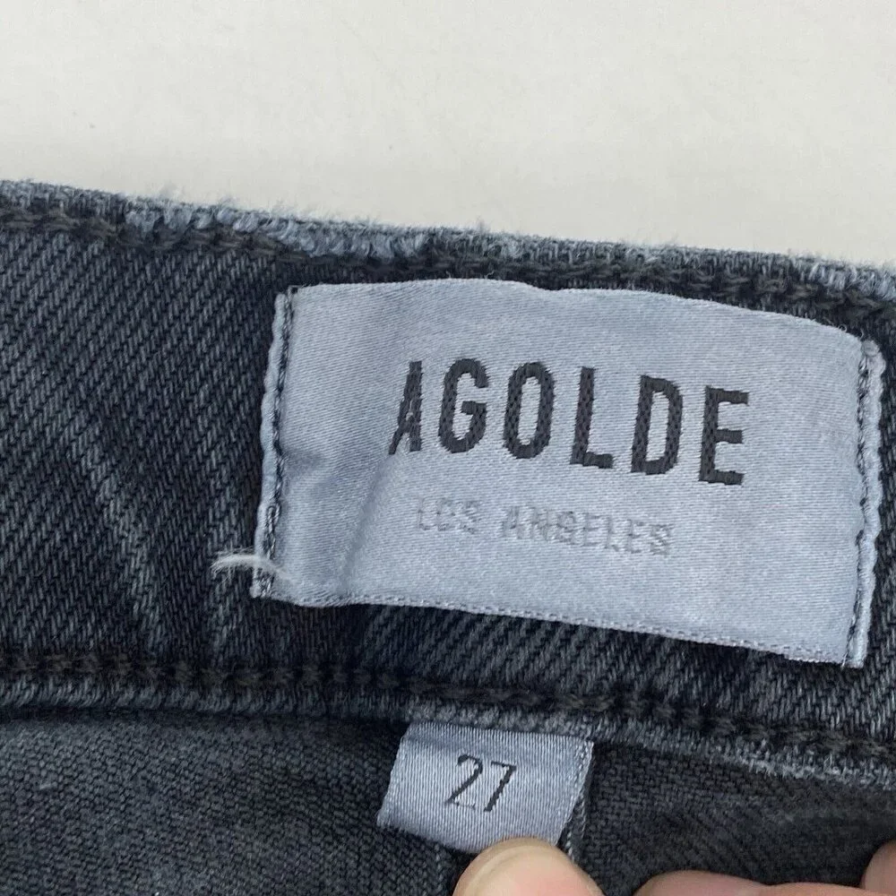 AGOLDE TONI MID RISE STRAIGHT JEANS DISTRESSED A133D-3002 FERAL SIZE 26